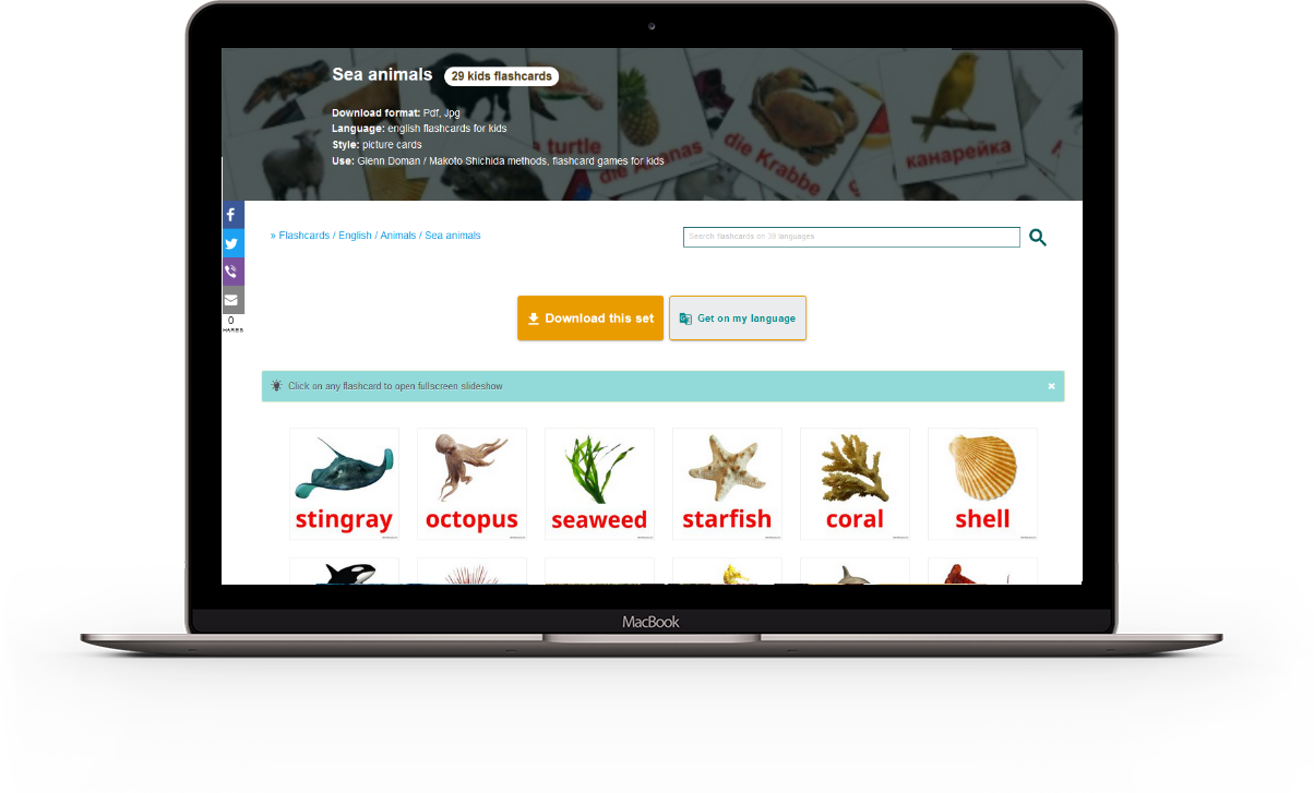 Educational image cards by https://kids-flashcards.com